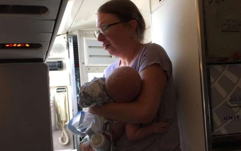 image for Colorado mom angry at United after infant overheats while airplane sits on tarmac at DIA