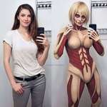 image for [Spoilerless] Female Titan cosplay by Alyson Tabbitha