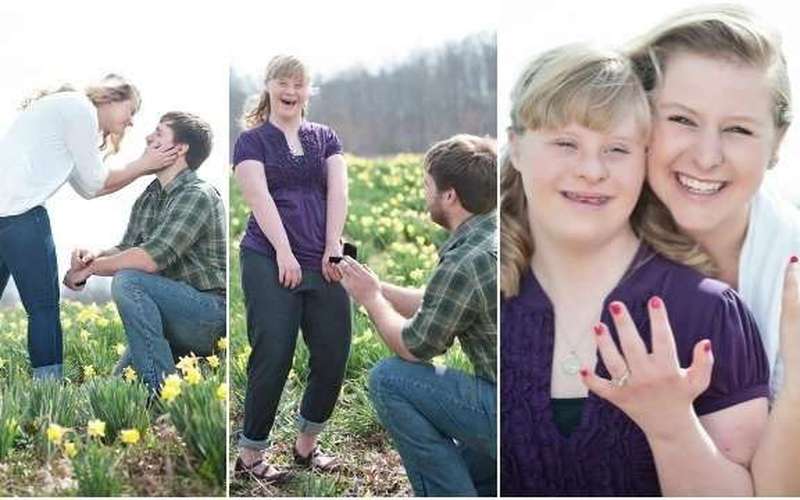 image for Man proposes to girlfriend & her sister with Down syndrome