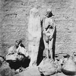image for Street vendor selling mummies in Egypt, 1865