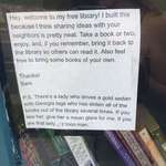 image for The ending to this note on the little library in my neighborhood definitely takes a turn