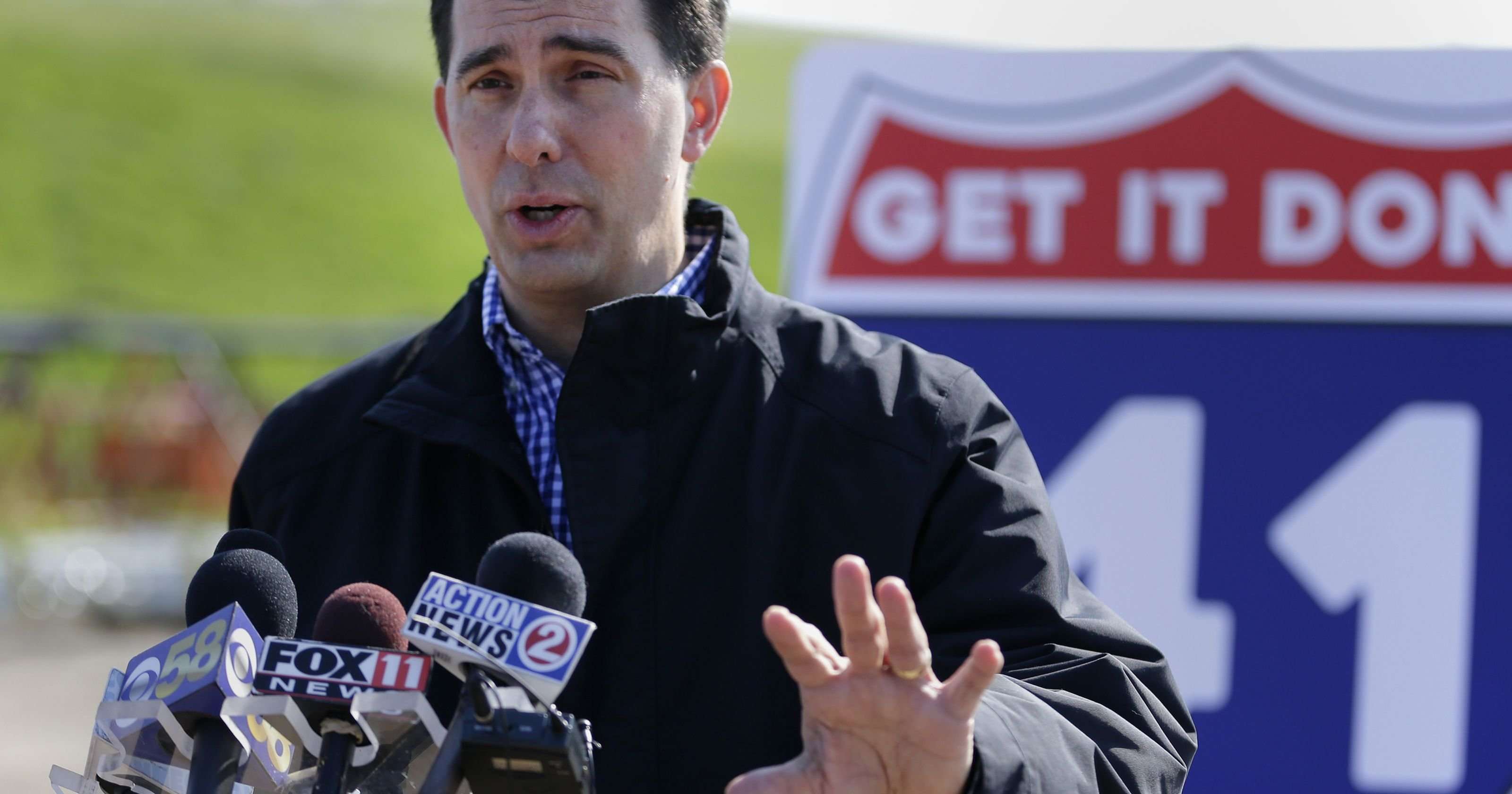 image for Wisconsin Governor Scott Walker offers Miller Lite to those who accuse him of being boring