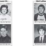 image for Yearbook photos of Louis CK and Matt LeBlanc, who went to school together. 1982-1985