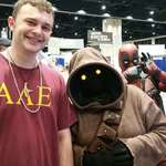 image for At supercon I was taking a picture with a Jawa.. didn't realize the deadpool till I got home