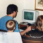 image for My dad died last week. Here's him playing an FPS in 1996 on a sweet Packard Bell.