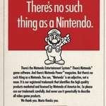 image for "There's no such Thing as Nintendo" 27 year old Poster from Nintendo.