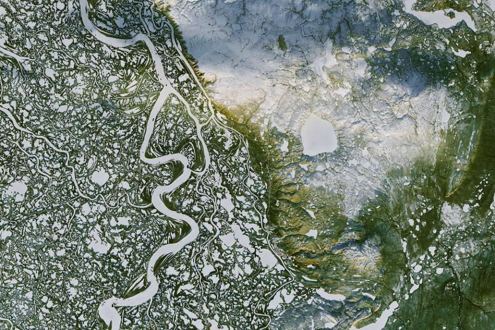 image for Methane Seeps Out as Arctic Permafrost Starts to Resemble Swiss Cheese