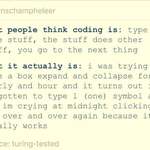 image for What people think coding is...