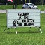 image for To make a patriotic sign.
