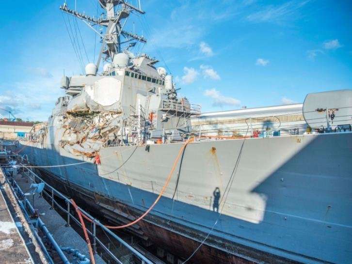 image for U.S. warship crew found likely at fault in June collision: official