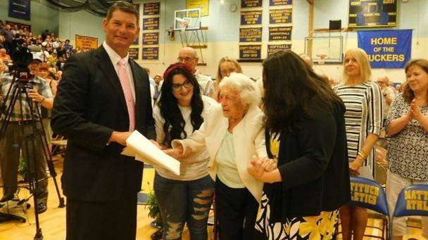image for Irish woman (107) who emigrated to America finally gets high-school diploma