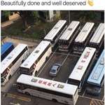 image for If only we always had a fleet of busses at our disposal for revenge on inconsiderate parkers.
