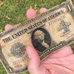 image for Found a 94 year old dollar on the ground today