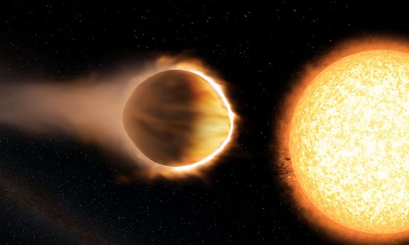 image for Hubble detects exoplanet with glowing water atmosphere