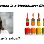 image for exotic alien woman in a blockbuster film starterpack