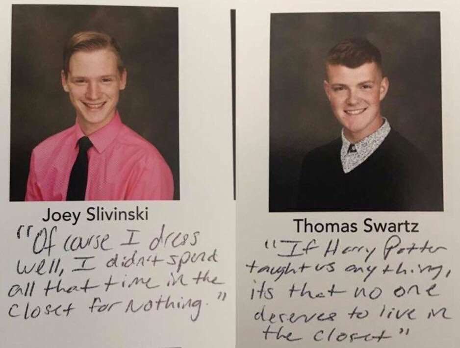 image for Kearney School District removes 2 gay students’ quotes from year - KCTV5