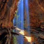 image for One of the most beautiful moments of my life in Rocky Creek Canyon, Blue Mountains, Australia. [683 × 1024]