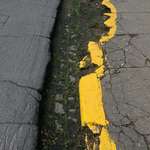 image for "Paint the edges of the sidewalk." "k."