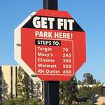 image for This "get fit" parking lot sign