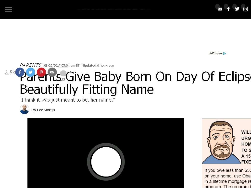 image for Parents Give Baby Born On Day Of Eclipse A Beautifully Fitting Name |…