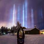image for Light Pillars in Alaska