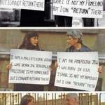 image for A Jewish woman and a Palestinian woman protesting together in 1973, 1992, and 2001.