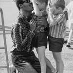 image for Stevie Wonder visiting a children’s school for the blind in London.... (circa 1970)