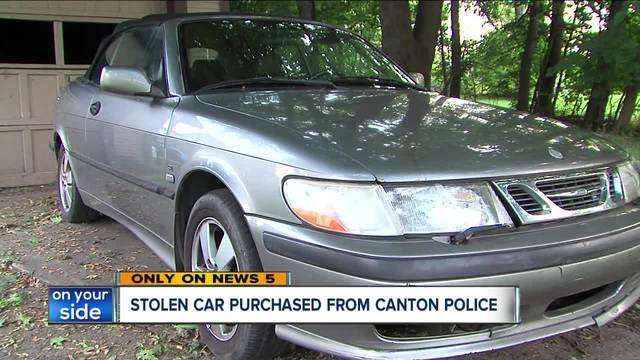 image for Canton man can't drive the car he legally purchased from police because it was stolen