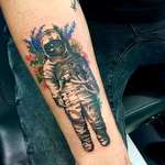 image for My brand new Brand New astronaut tattoo done by Anna at The Warren Tattoo in Los Angeles, California