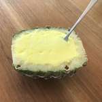 image for My pineapple icecream comes in a real pineapple