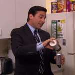 image for Just Michael pouring sugar into a Diet Coke
