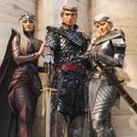 image for One of my friends, Jeanette Denham, is an amazing cosplayer and handmade these three costumes for DragonCon. She, her husband, and her sister are the OG three heads of the dragon: King Aegon I Targaryen, Visenya Targaryen, and Rhaenys Targaryen. Photo credit to Kyle Williams of Gwendana.