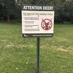 image for This sign was written for deer.