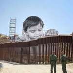 image for Mexican artist's Work in progress on the Mexican side of the US/MEXICO border
