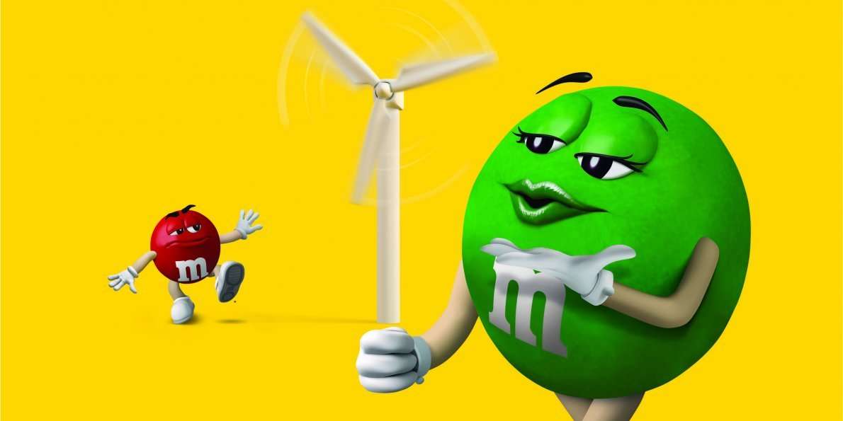 image for M&Ms are going to promote wind power in a new TV ad campaign