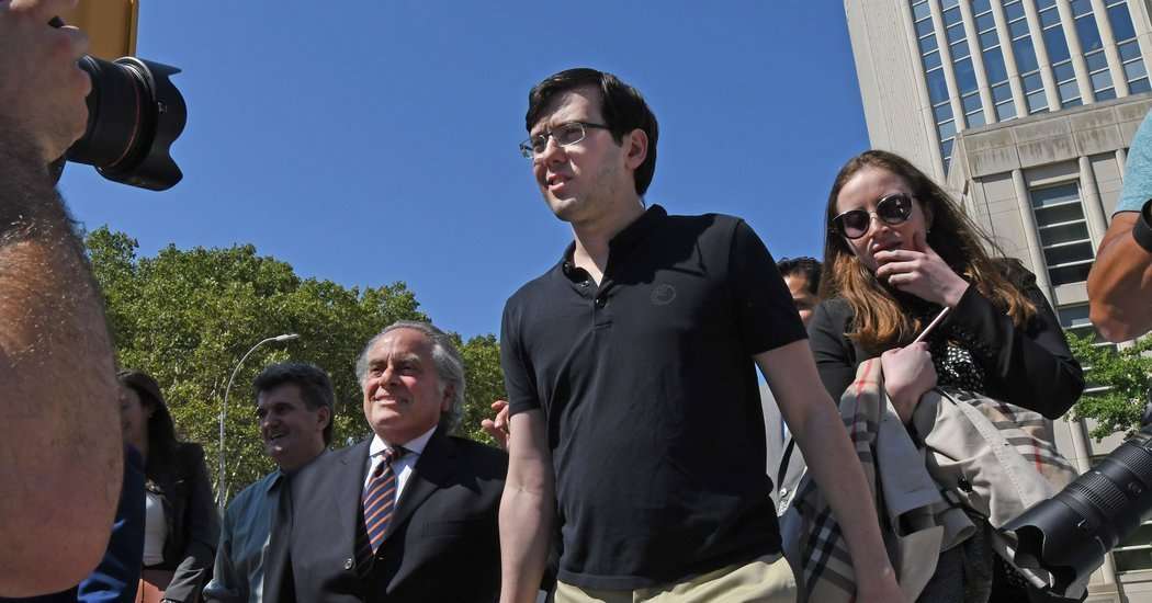 image for Martin Shkreli Is Jailed for Seeking a Hair From Hillary Clinton