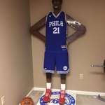 image for I made a 7 ft tall LEGO sculpture of Joel Embiid!