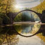 image for The Devil's Bridge (Rakotzbrücke) in Kromlau, Germany 🇩🇪