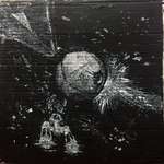 image for I painted the Death Star on cardboard with a credit card