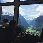 image for First view of Lauterbrunnen Valley from the train. Everyone gasped.
