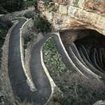 image for Winding road into the darkness. Carlsbad caverns, New Mexico.