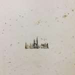 image for Something bumped against a wall at work and made a painting of a snowy town.