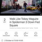 image for Event for walking like Tobey Maguire