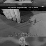 image for Alfred Hitchcock with solution to our problems