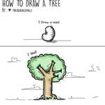 image for How to draw a tree