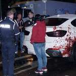 image for German police stops car with what turns out to be a blood sticker. No charges because "awful taste is not a crime".