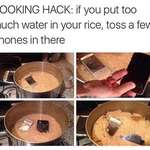 image for Put too much water in your rice? Throw some phones in!