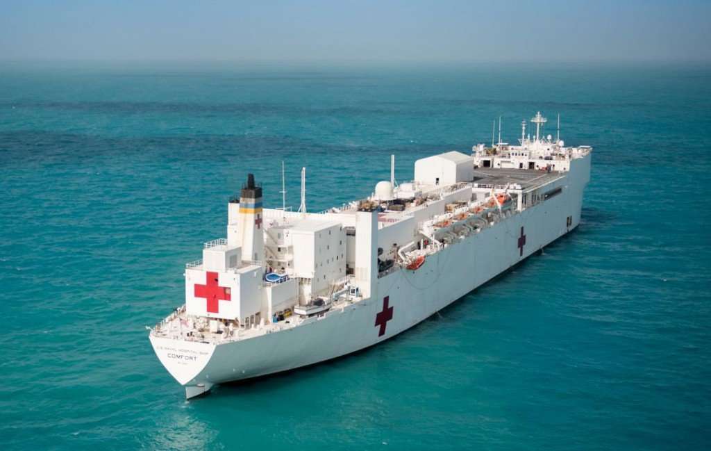 image for USNS Comfort floating hospital ship headed to Puerto Rico