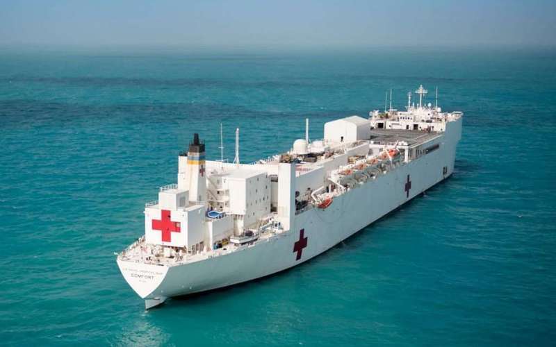 image for USNS Comfort floating hospital ship headed to Puerto Rico