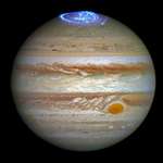 image for Hubble Captures Vivid Auroras in Jupiter’s Atmosphere [2224 x 2216]
